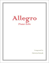 Allegro piano sheet music cover